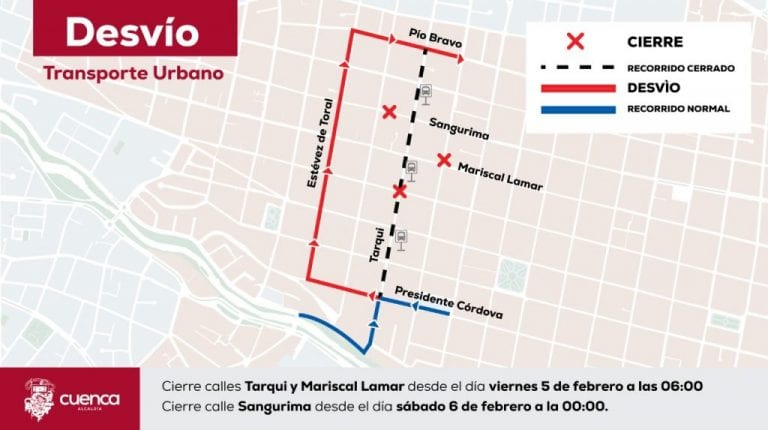 Desde hoy se aplican cambios viales en la zona del CNE por las elecciones