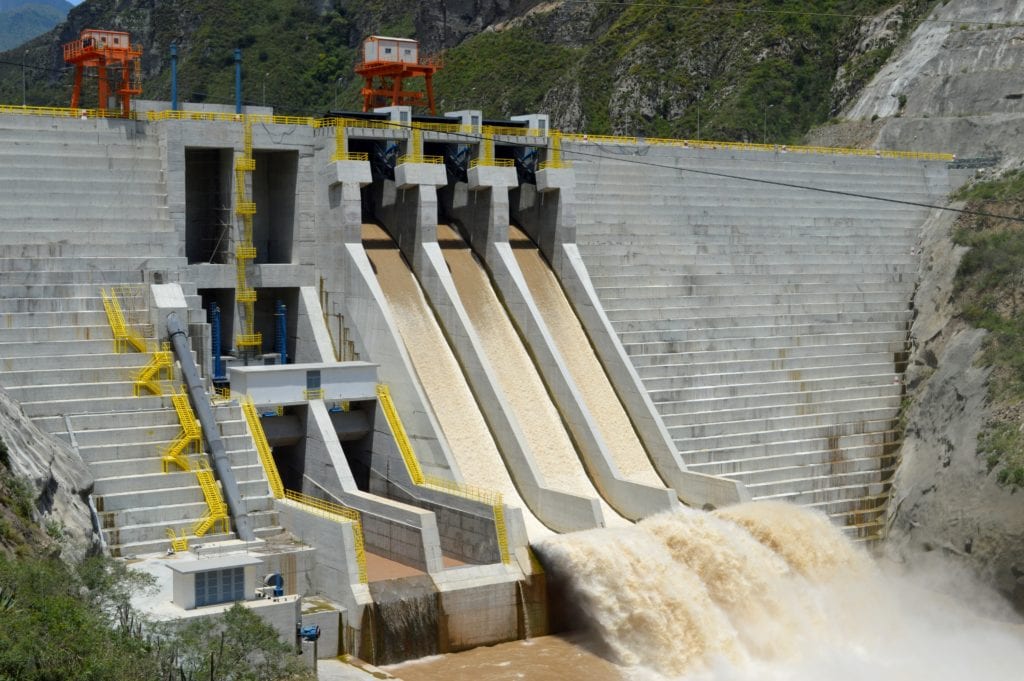 Parte de la infraestructura montada para la generación hidroeléctrica.(Cortesía)