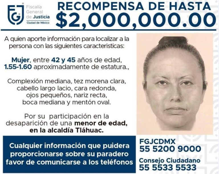 Policía mexicana identifica a la mujer que se llevó a la niña Fátima