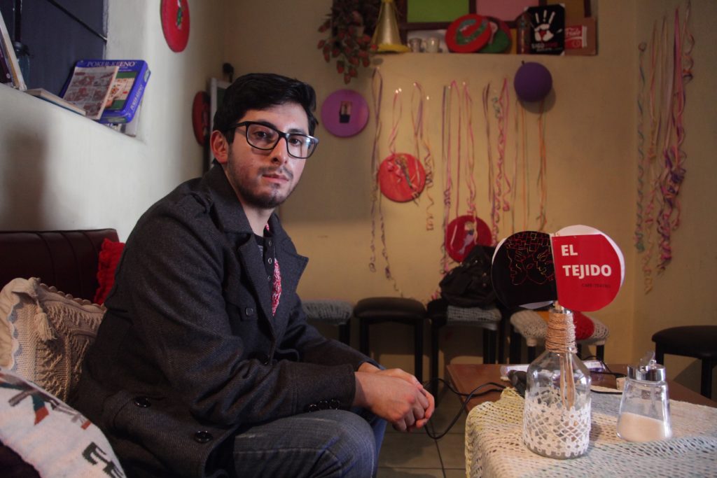 Adrián Cevallos es uno de los fundadores del centro cultural "El Tejido", que forma parte del circuito de San Sebastián