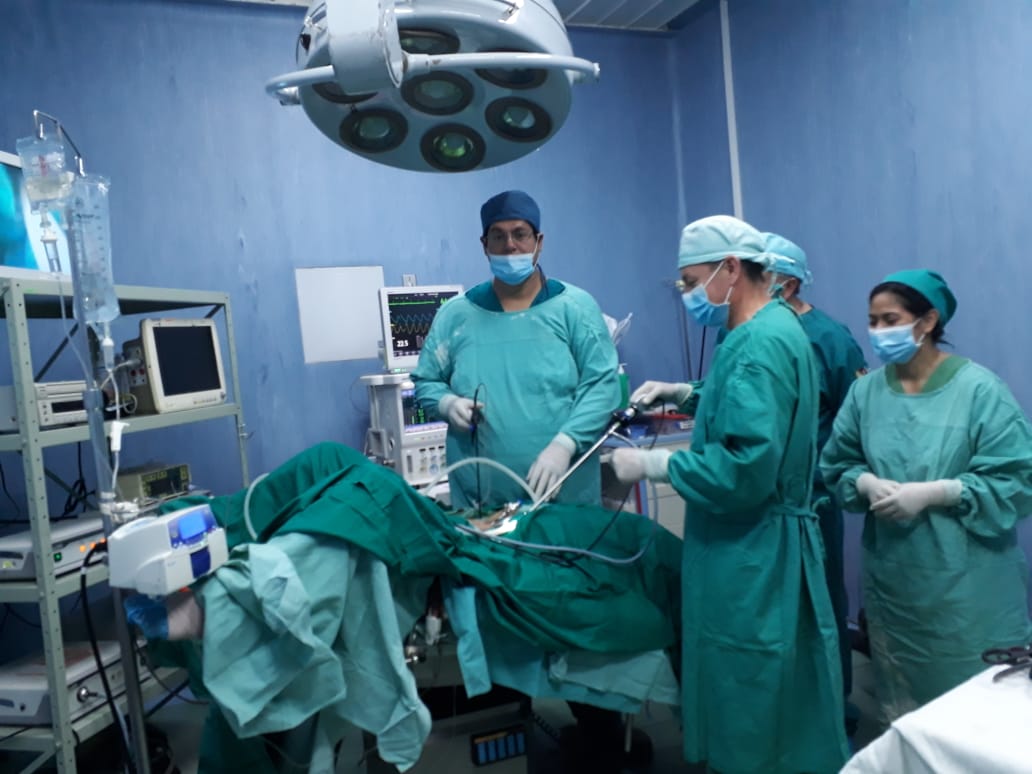 La realización de cirugías laparoscópicas, es uno de los servicios que se brinda en el hospital de Sígsig.(Cortesía)