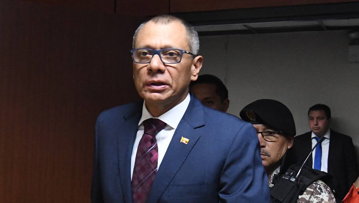 La cancillería pidió a la Embajada de México que permita el ingreso de las Fuerzas del orden para capturar a Jorge Glas. Foto Archivo