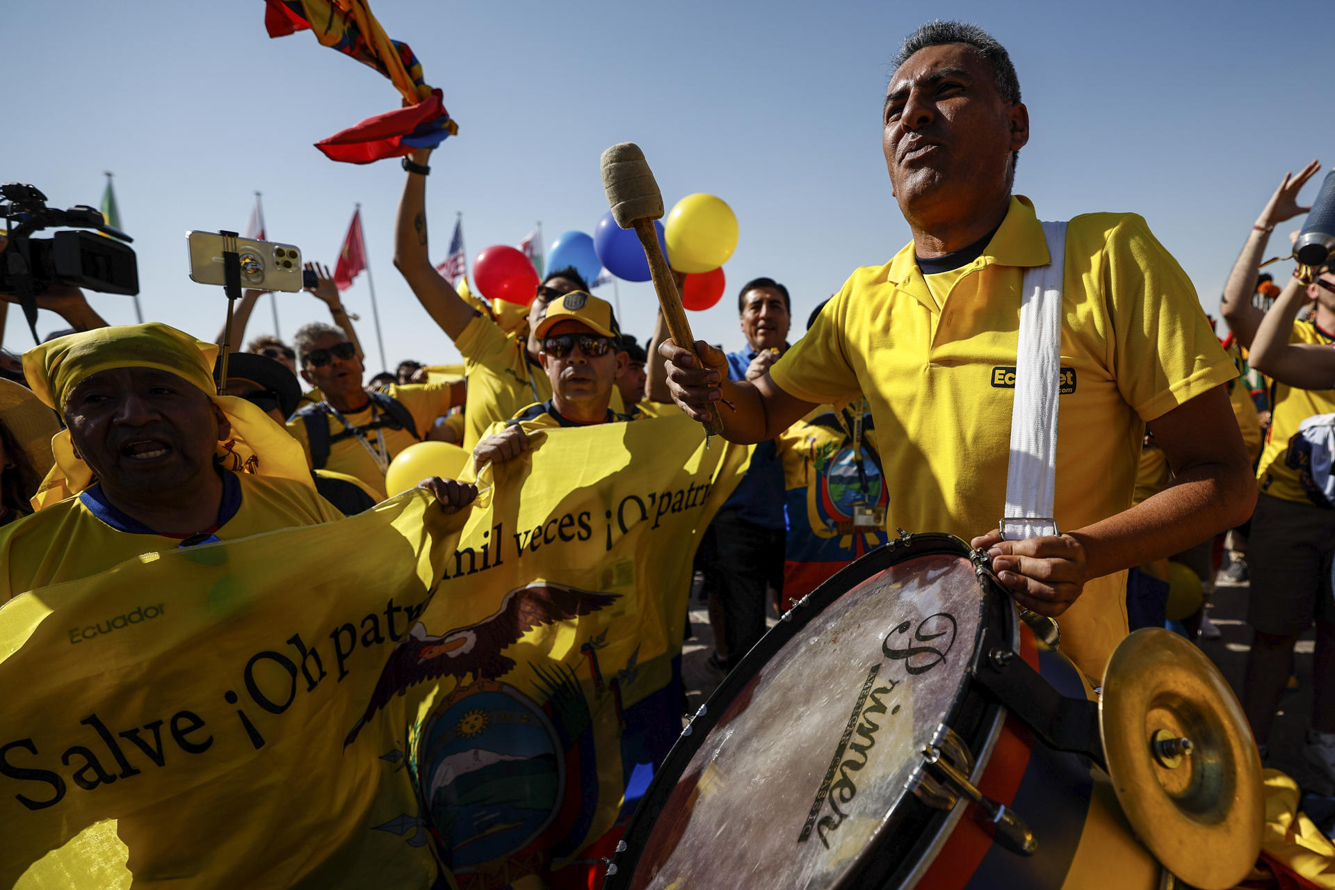 Hinchas ecuatorianos