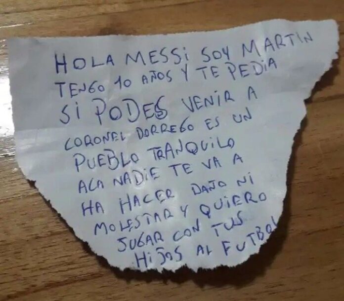 carta viral Messi