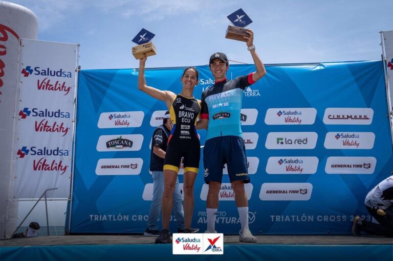 Xavier Criollo y Elizabeth Bravo vuelan en el ‘Saludsa Vitality Xterra’