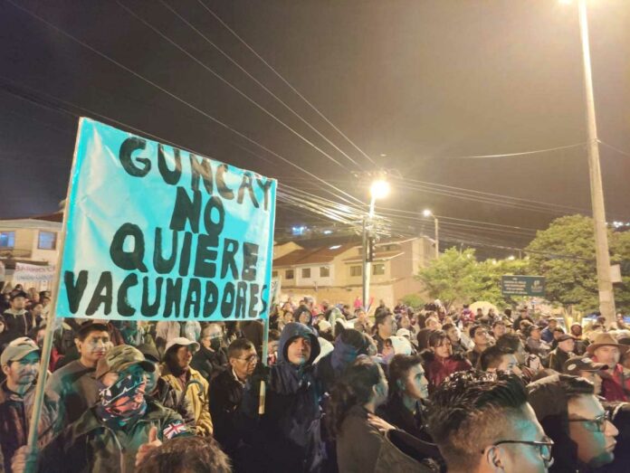 En la parroquia El Valle se evidenció una masiva concurrencia de ciudadanos a la marcha por la seguridad el reciente viernes. /Cortesía