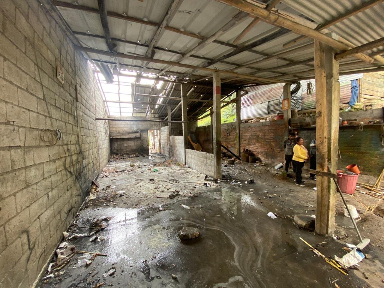 Explosión en el sector cementerio de Baños
