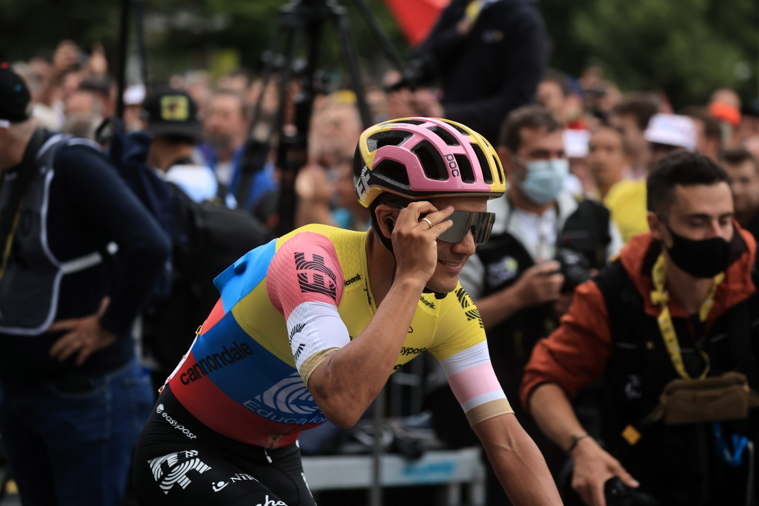 Richard Carapaz terminó en el puesto 34 de la etapa 4 del tour de Luxemburgo.