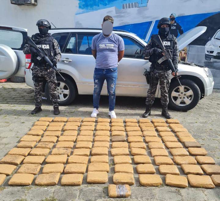Ecuador superó por tercer año consecutivo la barrera de las 200 toneladas de drogas incautadas, el tercero del mundo que más decomisa.