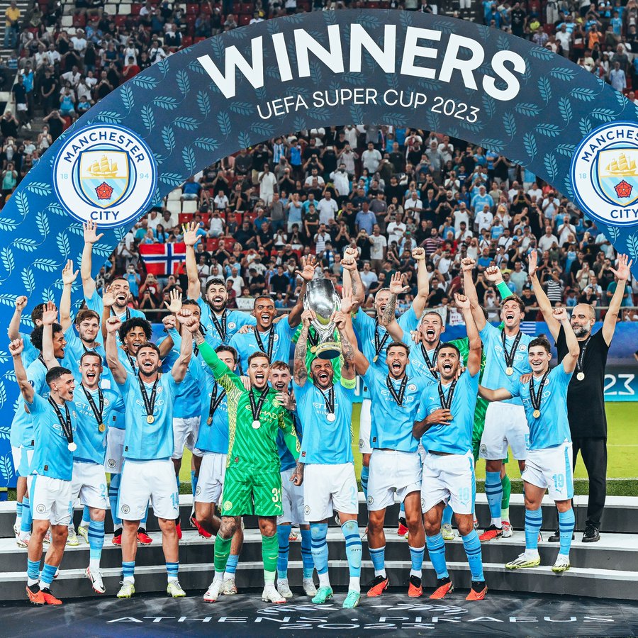 Manchester City campeón de la Súper Copa de Europa.