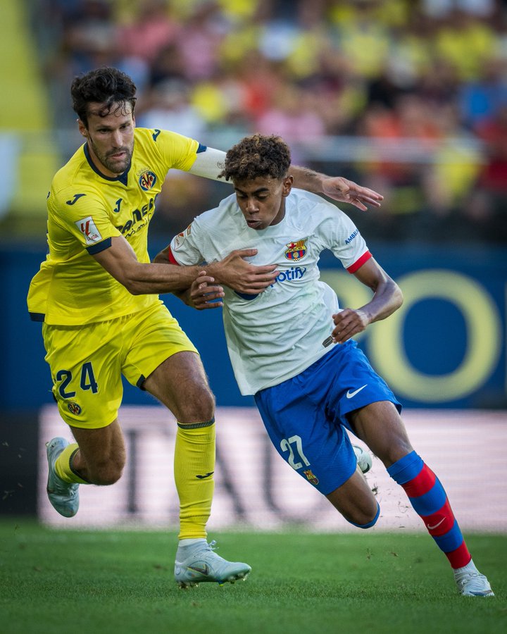 Lamine Yamal fue figura del partido entre Villareal y Barcelona.