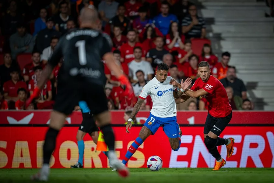 Incidencias del empate 2-2 entre Mallorca y Barcelona.
