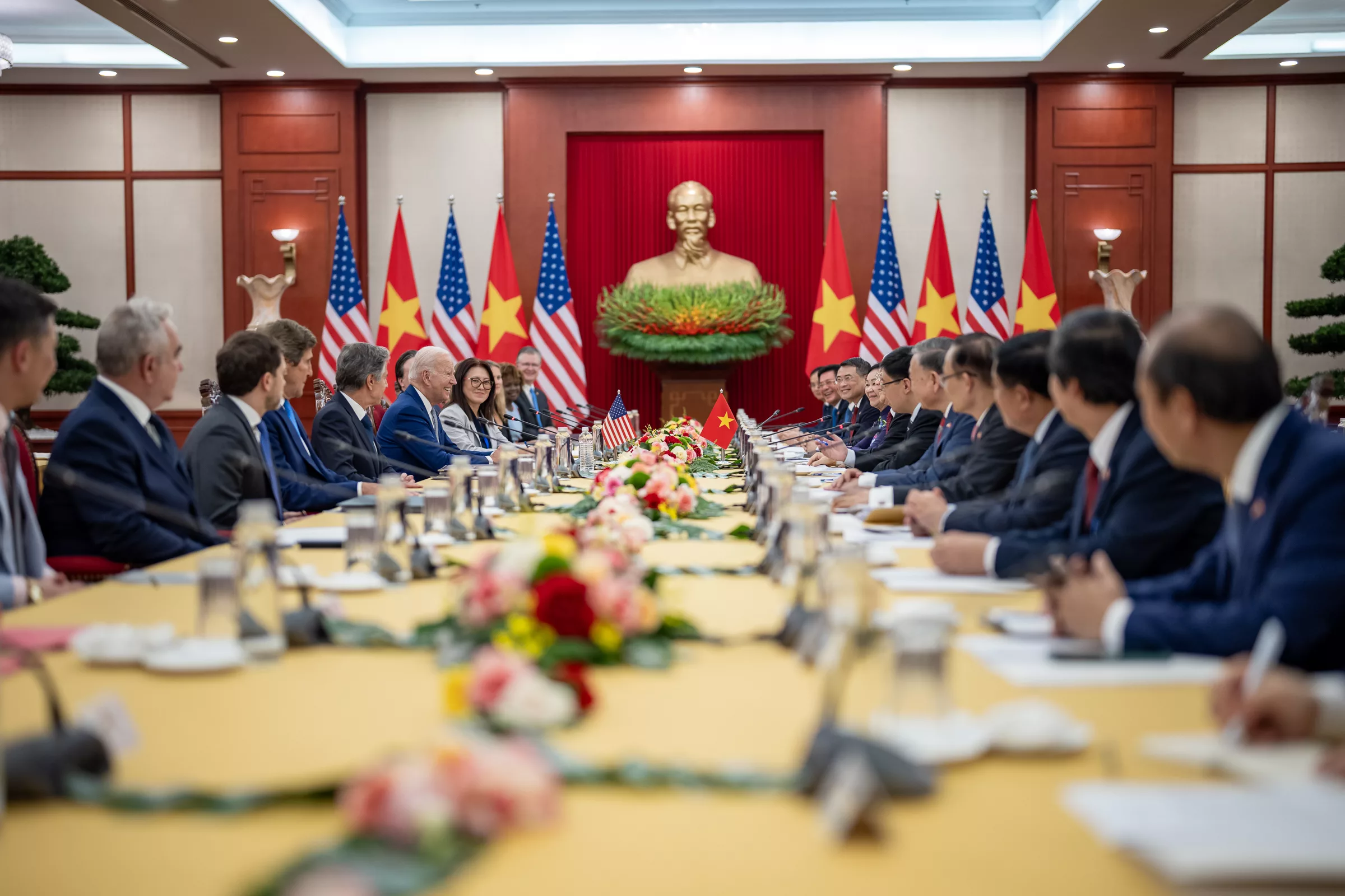 El presidente de Estados Unidos, Joe Biden, cerró este lunes, 11 de septiembre de 2023, en Hanói una visita oficial de dos días a Vietnam. Foto: Twitter Joe Biden
