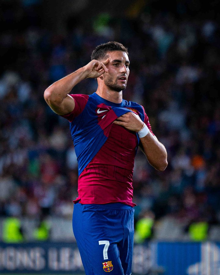 Ferran Torres marcó gol en la victoria del FC Barcelona ante el Shakhtar. Foto: Barcelona
