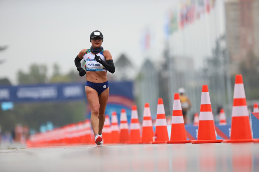 Glenda Morejón en la prueba de 20km marcha. Foto: Comité Olímpico