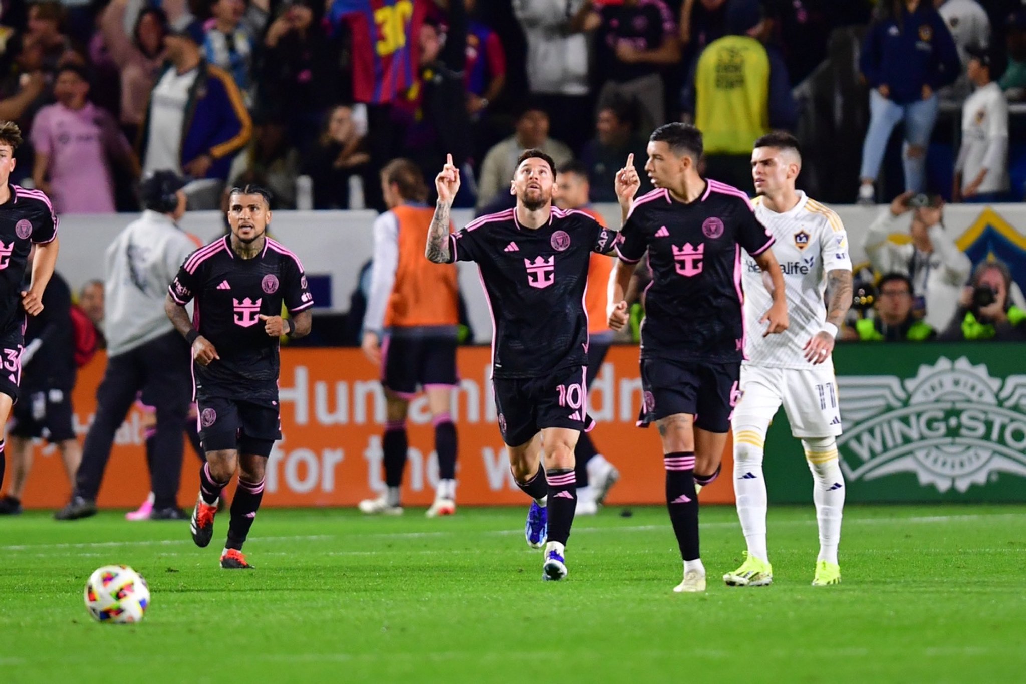 Lionel Messi anotó el gol del empate del Inter Miami ante los Ángeles Galaxy en la segunda fecha de la MLS.