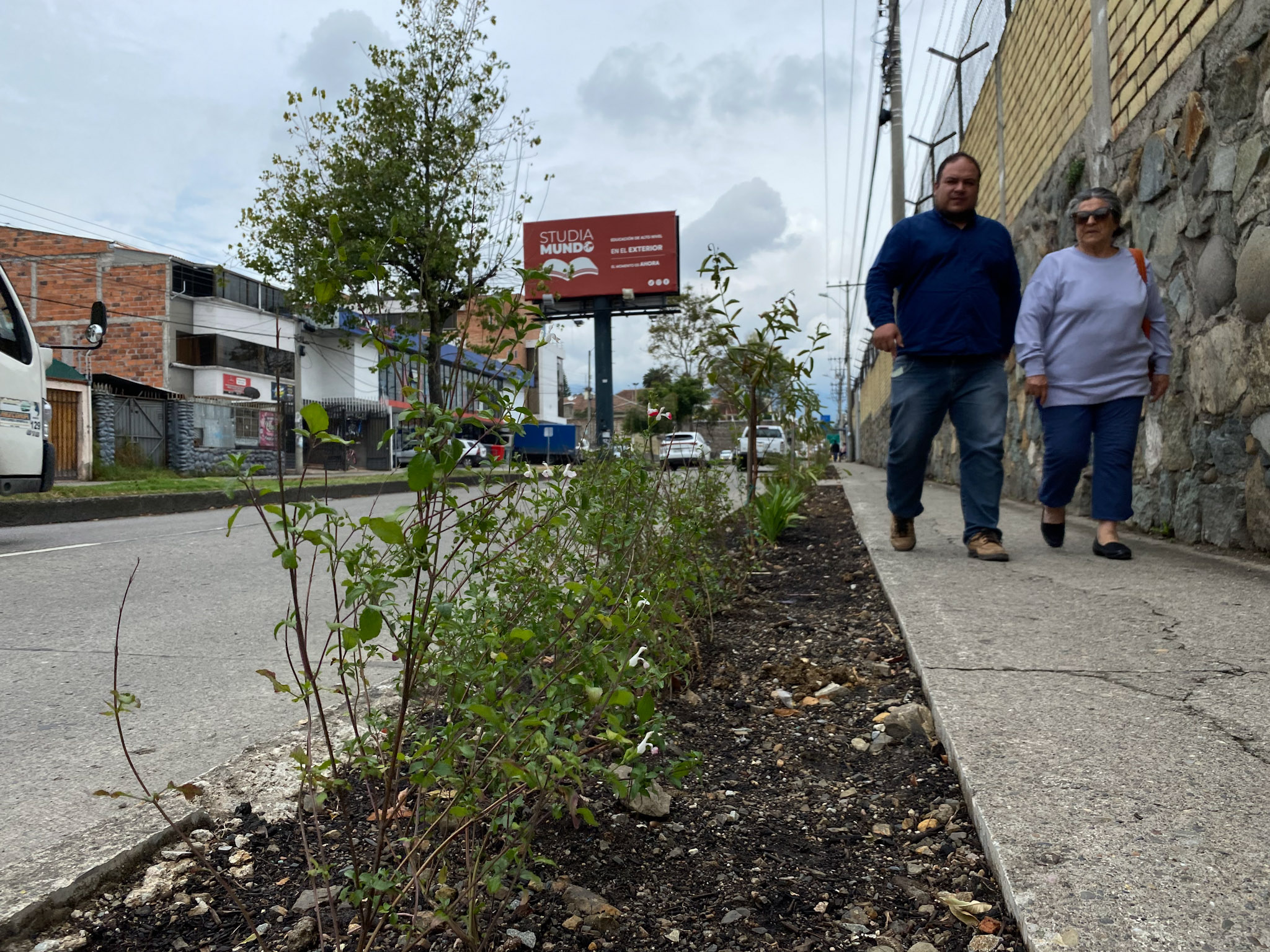 La avenida 10 de Agosto se convirtió en el primer corredor ecológico del proyecto municipal. Sin embargo, está pendiente un tramo. XCA