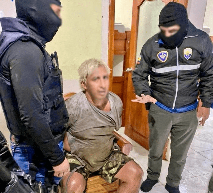 La Policía ecuatoriana volvió a capturar la madrugada de este lunes 22 de abril de 2024 a Fabricio Colón Pico.