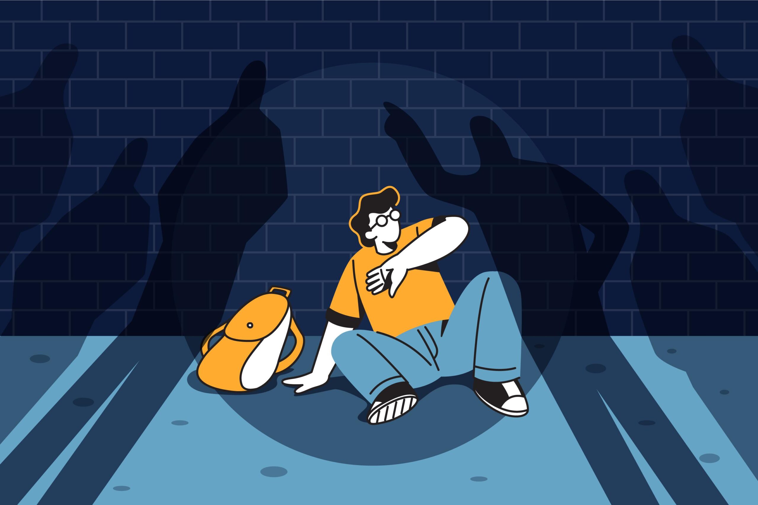 Ilustración de persona siendo víctima de secuestro. /Cortesía