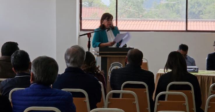 Los representantes de la Asamblea por la Vialidad del Azuay se reunieron este viernes 10 de mayo de 2024.