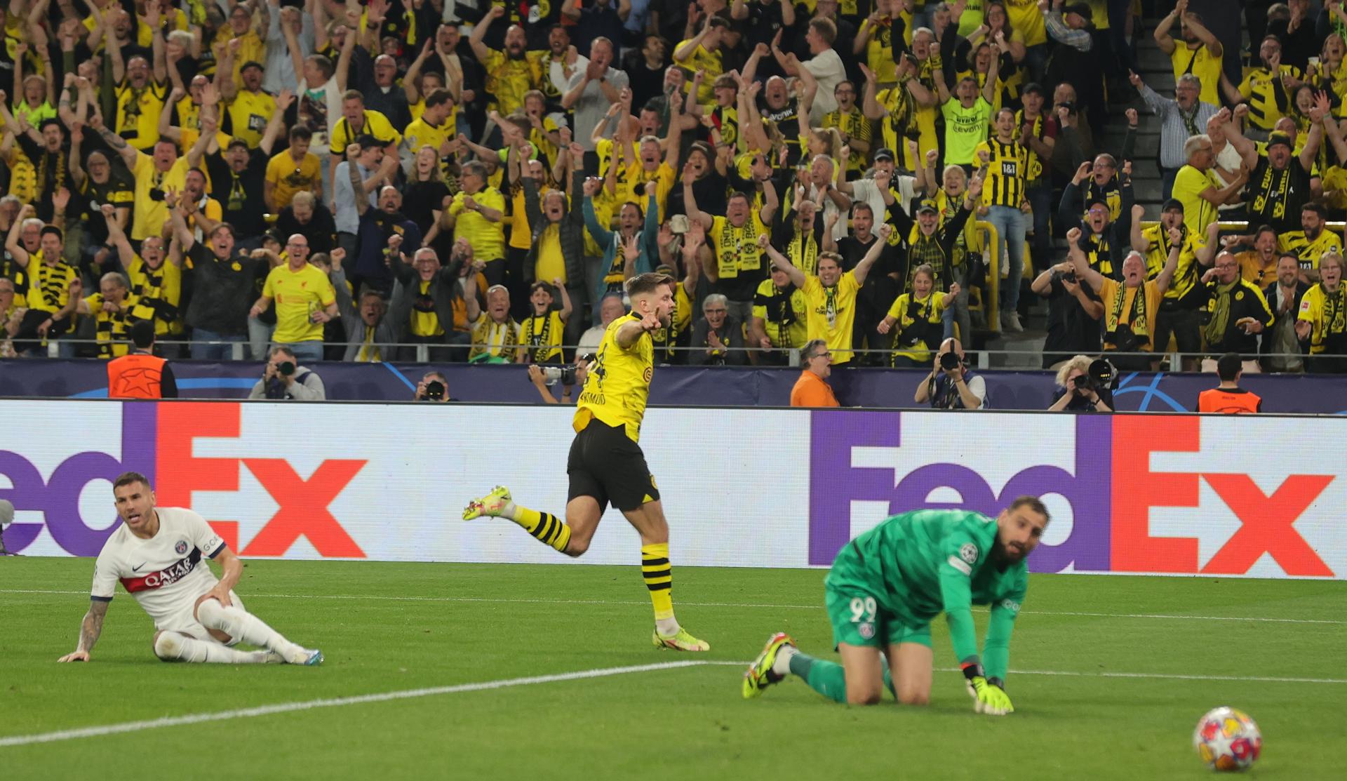 Fullkrug anotó el gol de la victoria ante el PSG. Foto: EFE