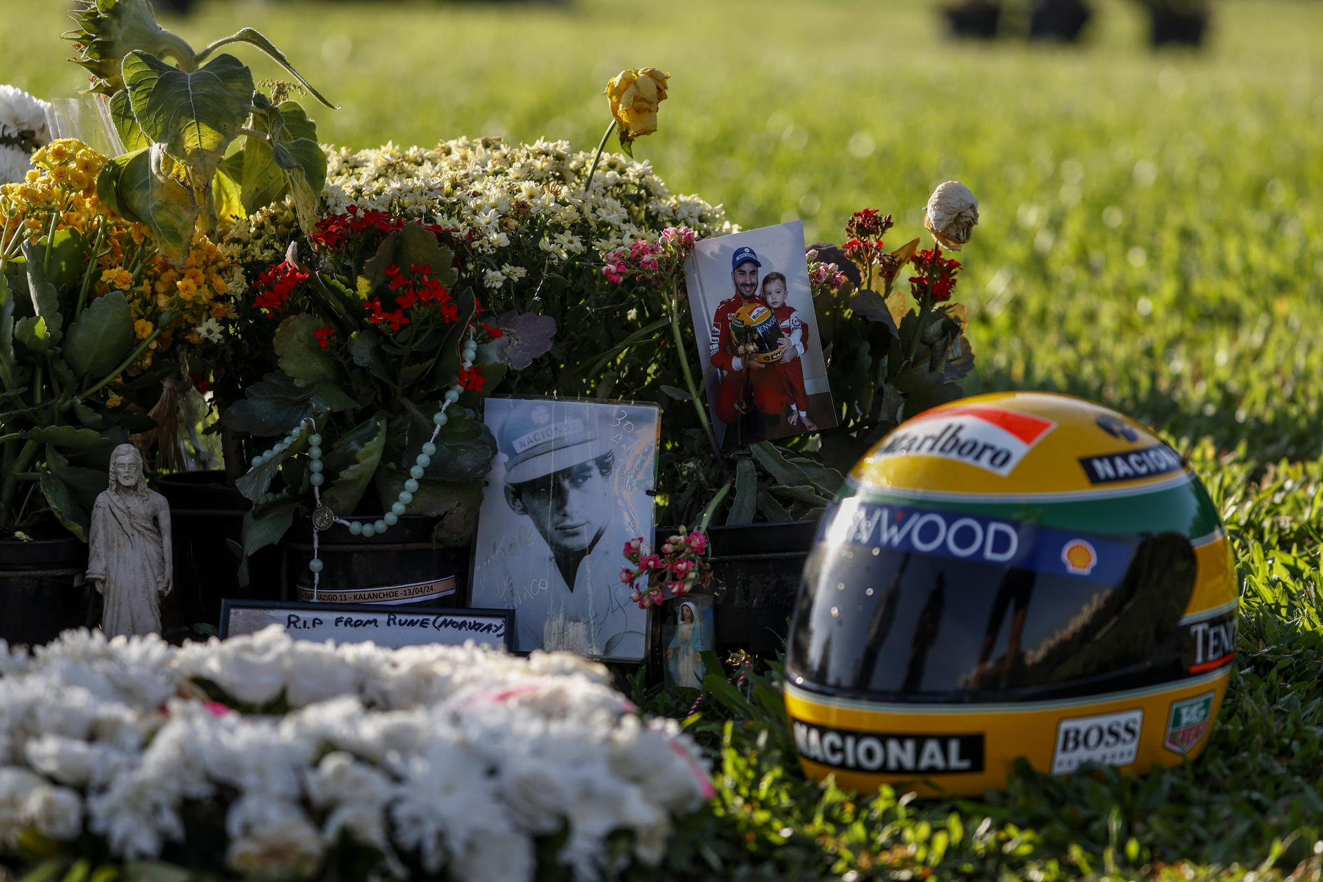 Brasil recuerda al legendario piloto Ayrton Senna en el 30 aniversario de su muerte. Foto: EFE