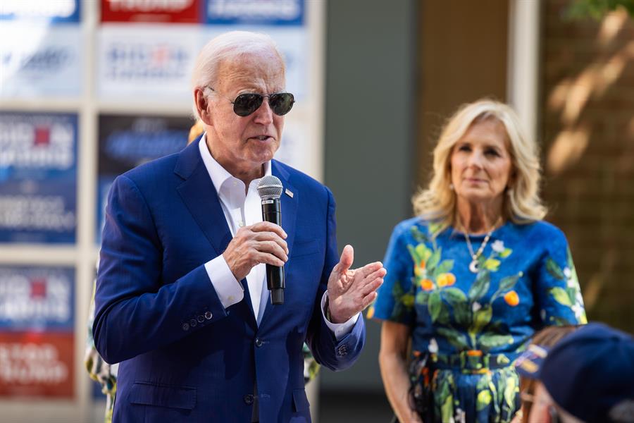 Los legisladores del Partido Demócrata mantuvieron este martes una reunión a puerta cerrada con el foco puesto en determinar el apoyo a la candidatura a la reelección del presidente estadounidense, Joe Biden