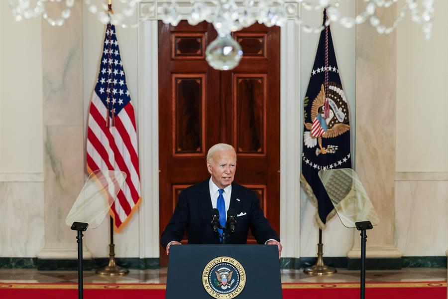 .- El presidente de Estados Unidos, Joe Biden, no aceptó este lunes preguntas de la prensa en su primera comparecencia ante los medios de comunicación en la Casa Blanca después del debate