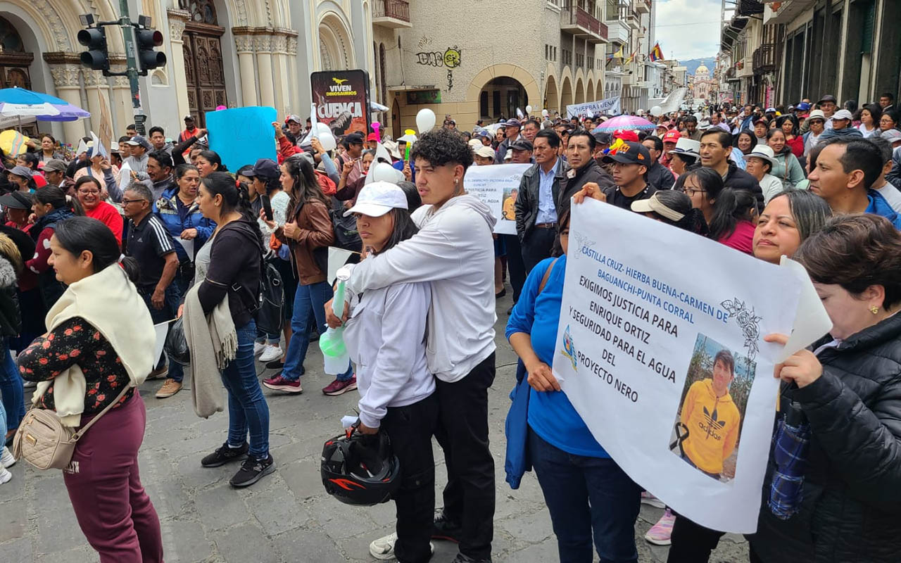 Una marcha por Enrique Ortiz ya tuvo lugar en el centro de Cuenca.