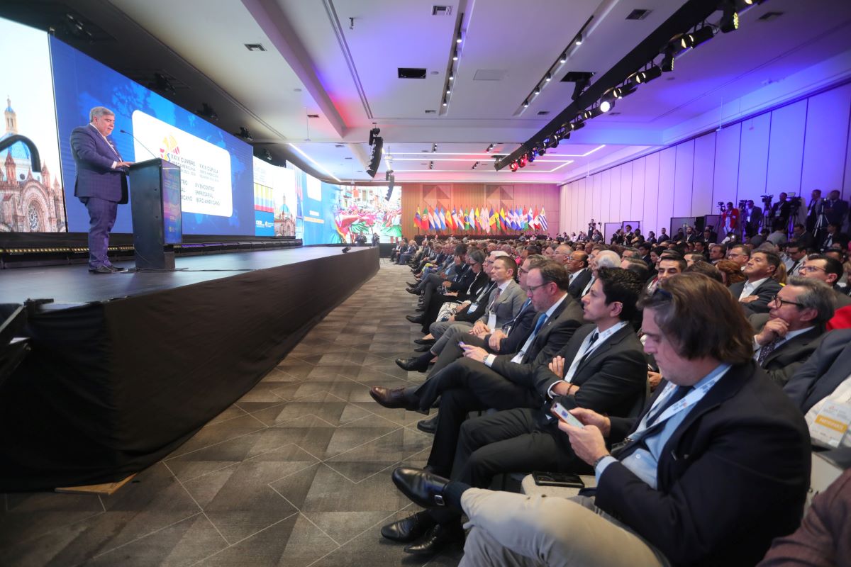El presidente de la Federación Nacional de Cámaras de Industria del Ecuador y presidente pro tempore del CEIB, Francisco Jarrín